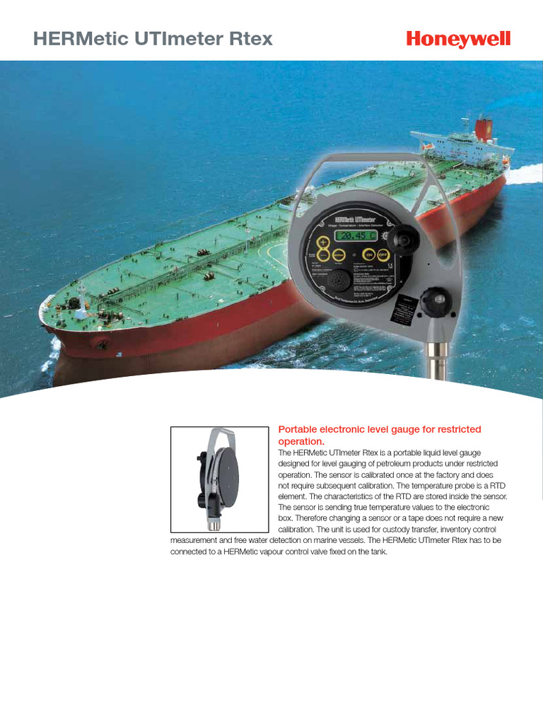Portable Liquid Level Gauge for Petroleum | PDF | Sensor