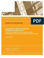 Narcissism of Minor Differences or Major Economic Rifts? The Political Economy of (Post) Financial Crisis Management in The United States and The European Union