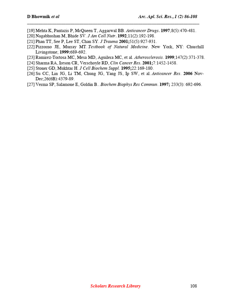 Turmeric A Herbal and Traditional Medicine (Dragged) | PDF
