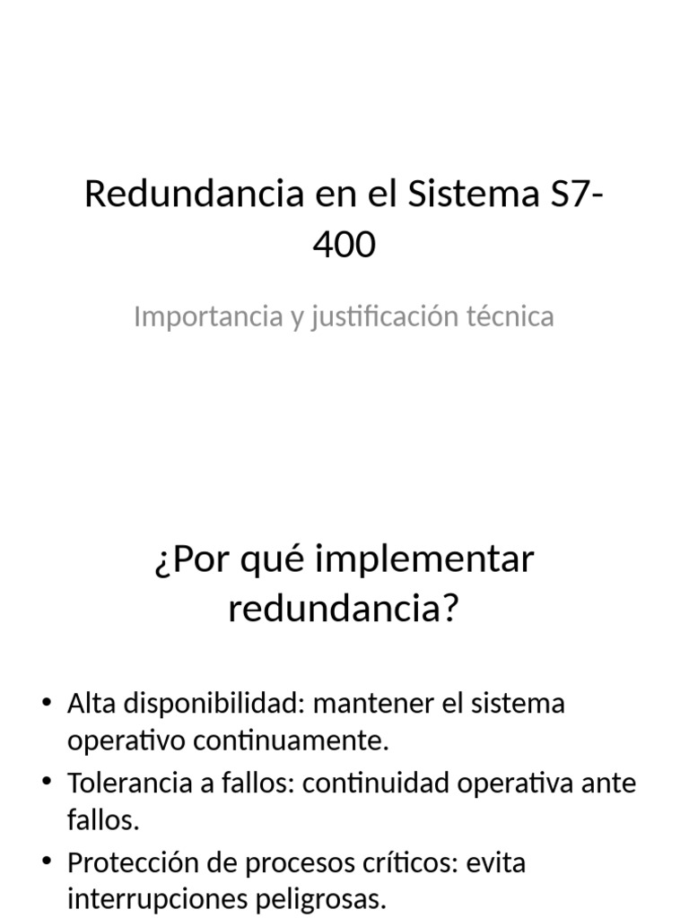Redundancia S7-400 | PDF