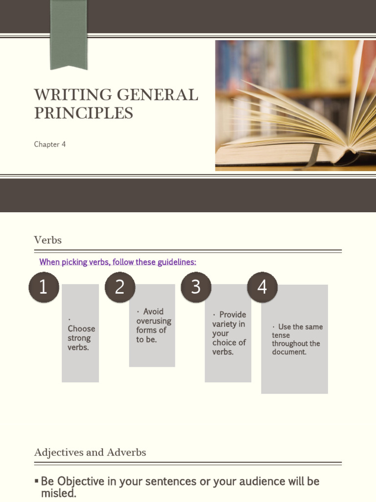 Effective Writing Principles Guide | PDF | Verb | Sentence (Linguistics)