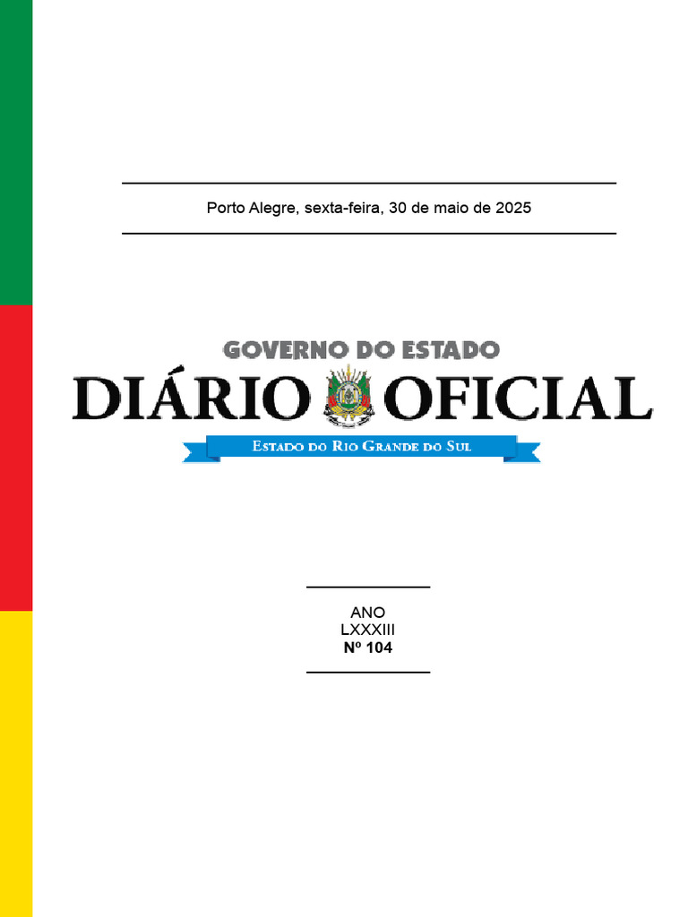 Diário Oficial do Rio Grande do Sul | PDF | Estado | Governo
