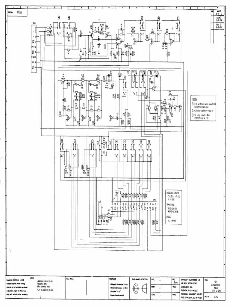 Soundcraft 1600 Input Schematic | PDF