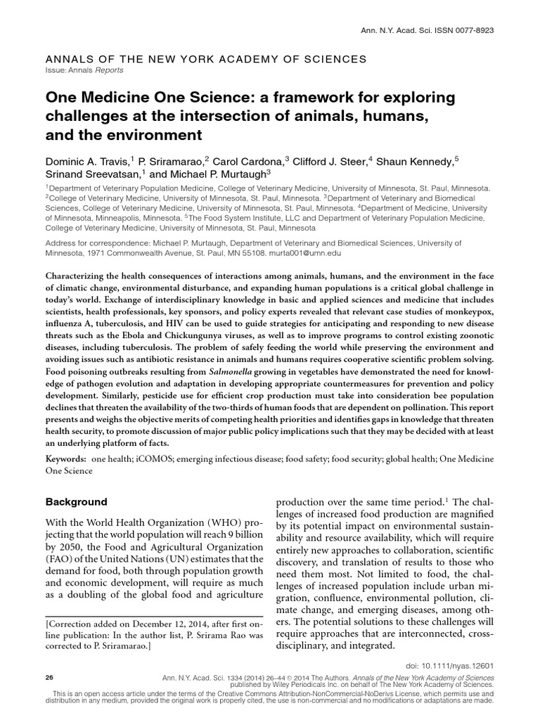 Annals of The New York Academy of Sciences - 2014 - Travis - One ...