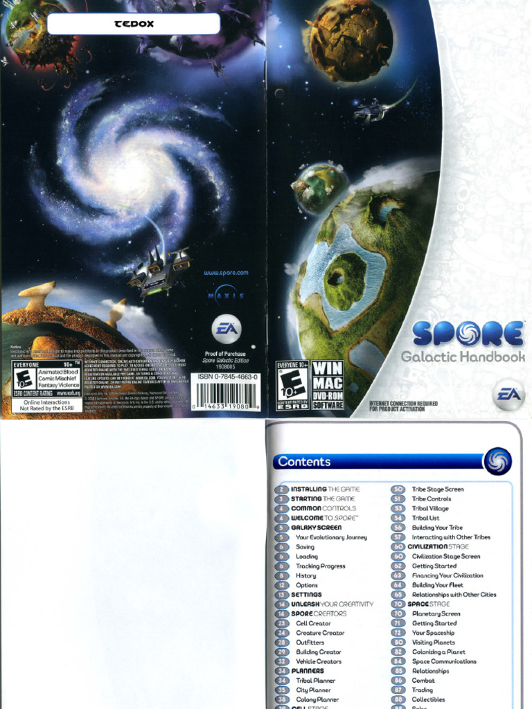 Spore Galactic Edition - Galactic Handbook | PDF
