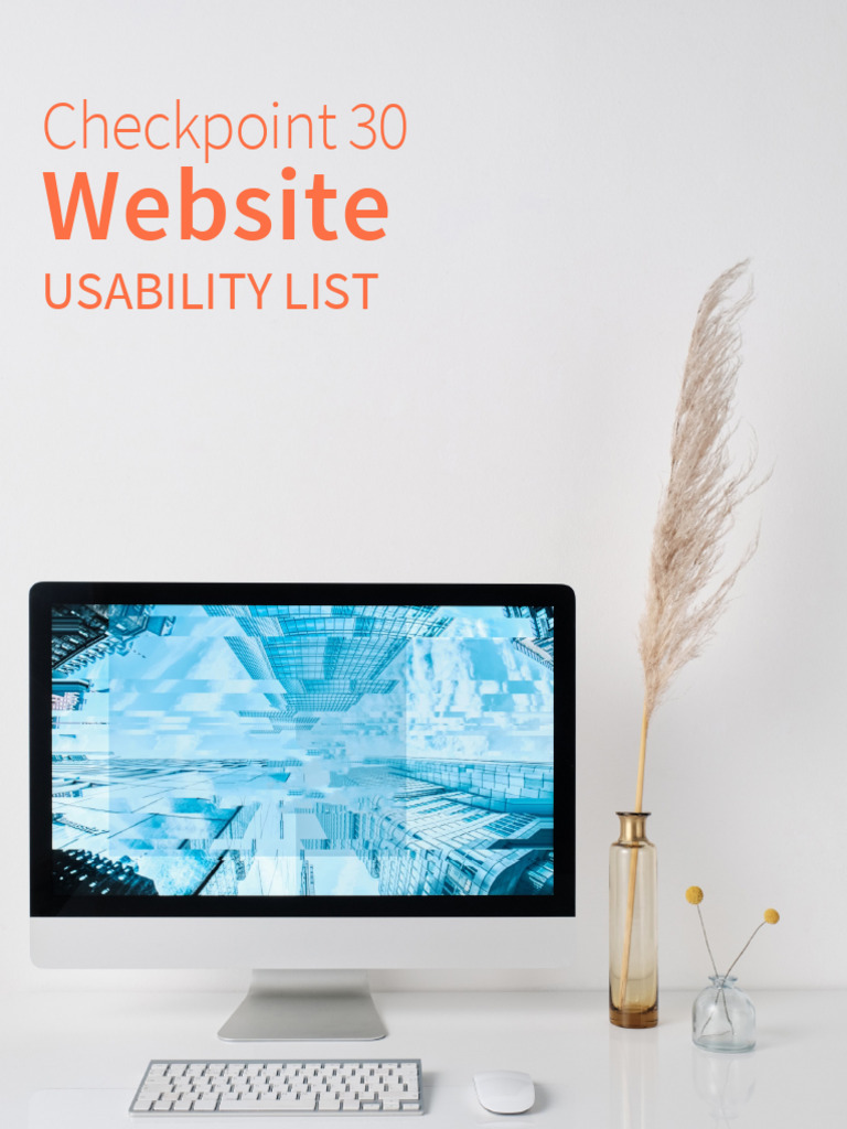 Checkpoint 30 Website Usability List | PDF | Web Design | Design