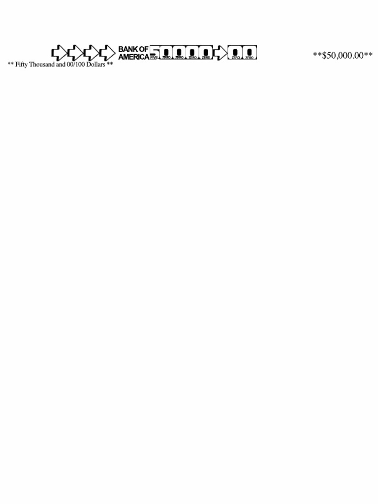 BoA Cashier Numbers Template | PDF