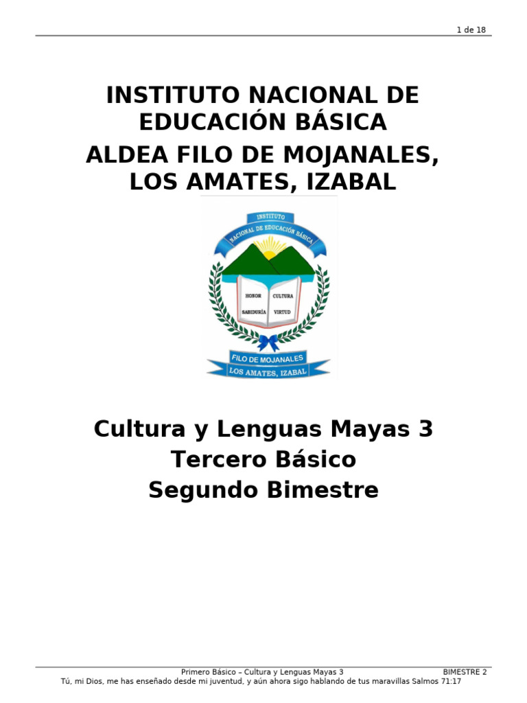 003-Cultura e Idioma Maya Garífuna o Xinca 2-2Bi2Ba | PDF | Pueblos ...