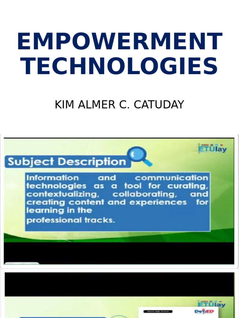 Empowerment Technologies 1 | PDF