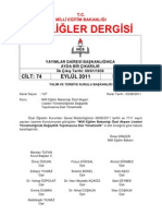 Tebligler Dergisi EYLUL 2011