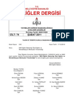 Tebligler Dergisi SUBAT 2011