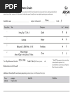 Performance Grade Programme Form | PDF