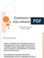 Cuidados pr‚ e p¢s operat¢rios - Renata Rigo