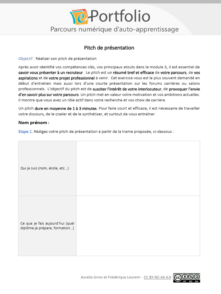 Comment réaliser un pitch efficace | PDF
