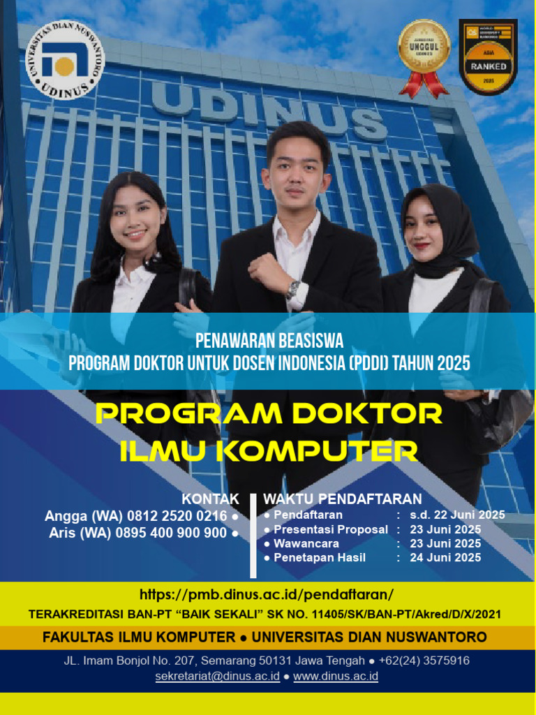Beasiswa PDDI 2025 untuk Dosen Indonesia | PDF