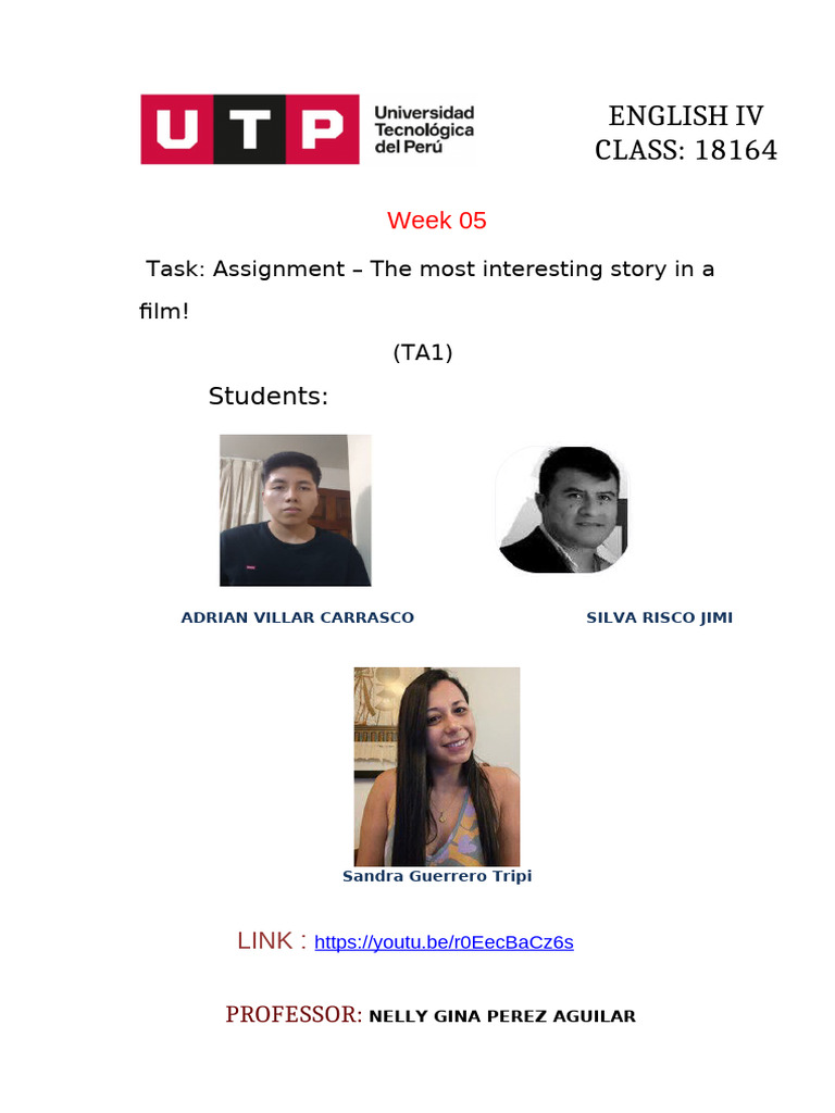 (AC-S05) Week 05 - Task Assignment - The Most Interesting Story in A ...