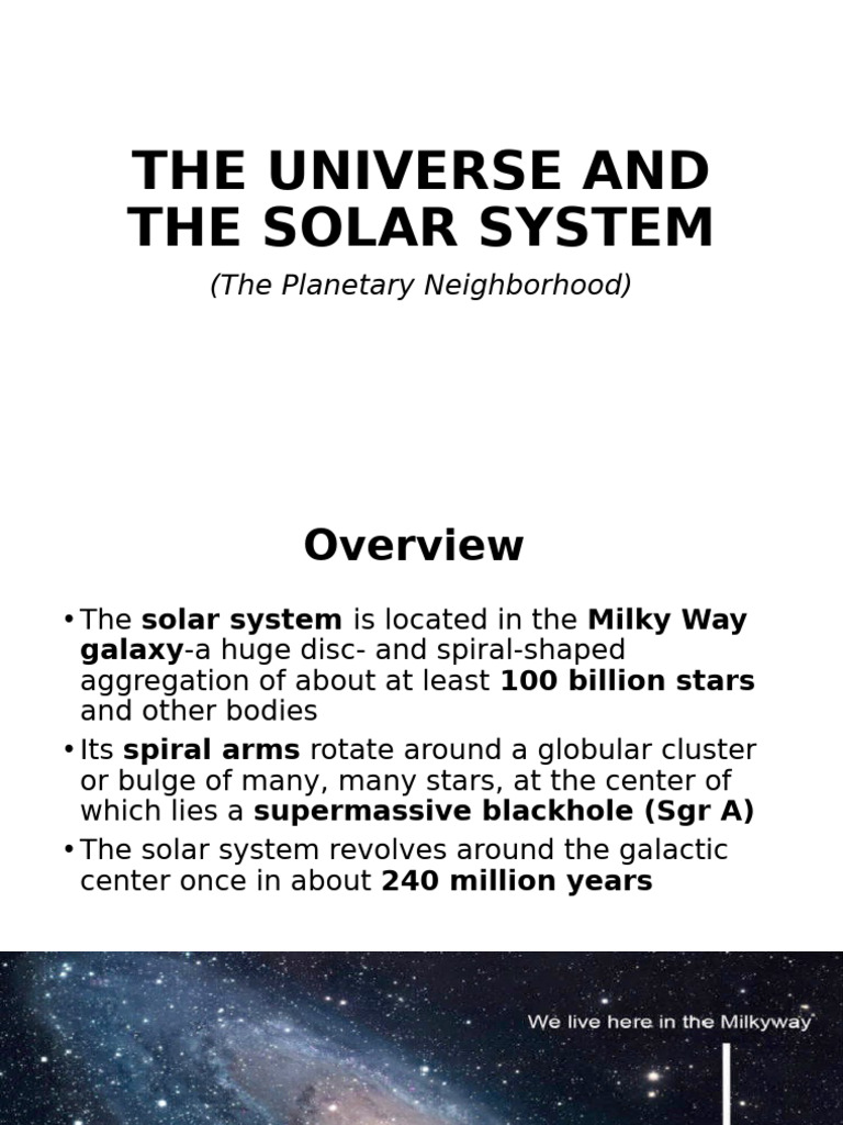 EarthSci Lecture2-3 SolarSystem | PDF | Solar System | Planets
