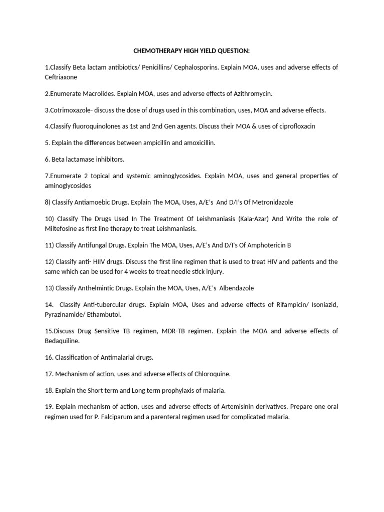 Mechanisms of Action in Chemotherapy | PDF | Drugs | Pharmacology