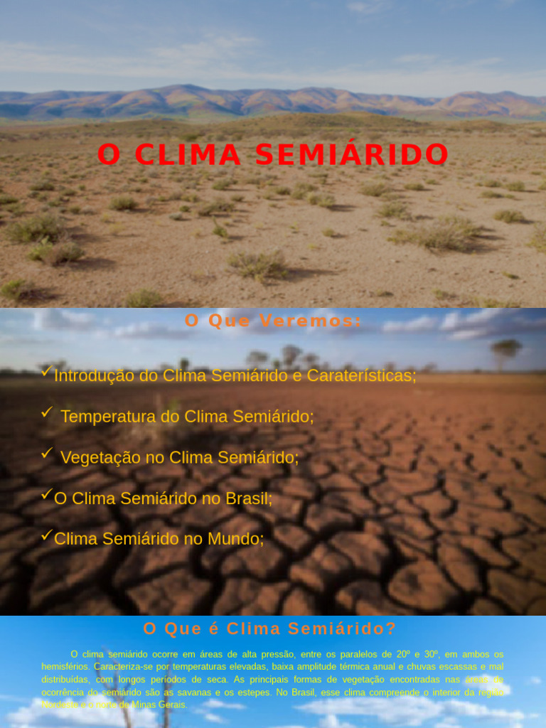 Clima Semiárido | PDF | Seca | Chuva