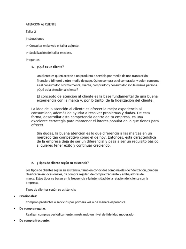 Tipos de Clientes y Atención Efectiva | PDF | Cliente | Servicio al Cliente