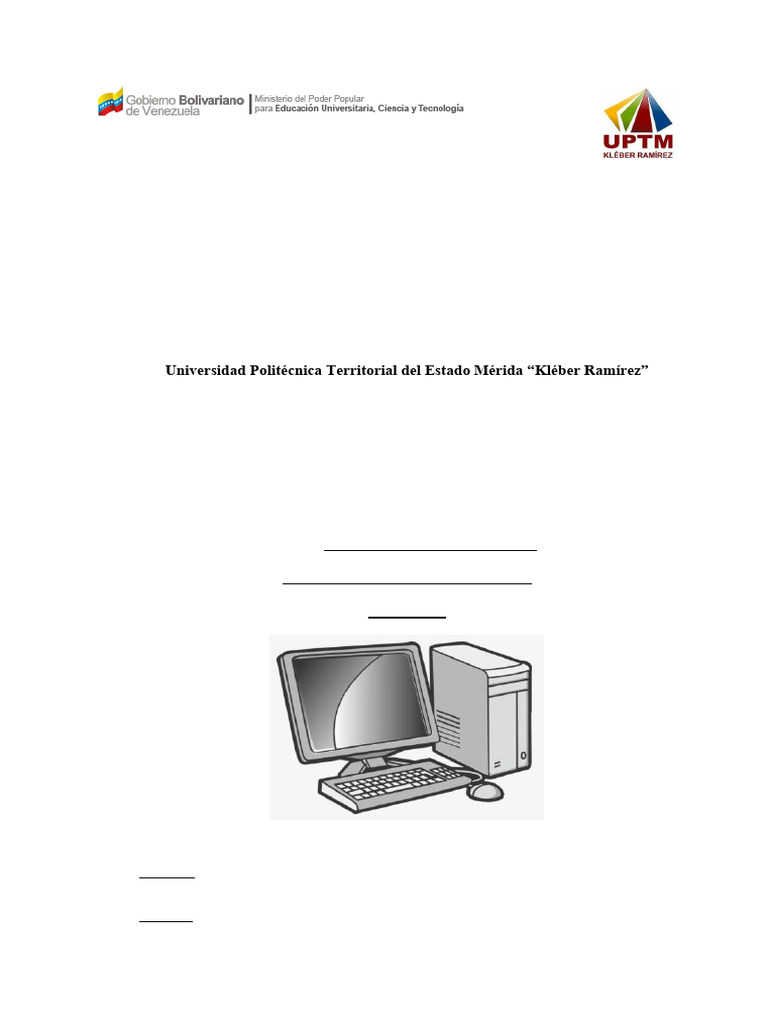 El Computador Unidad 1 Gianeduar | PDF | Hardware de la computadora ...