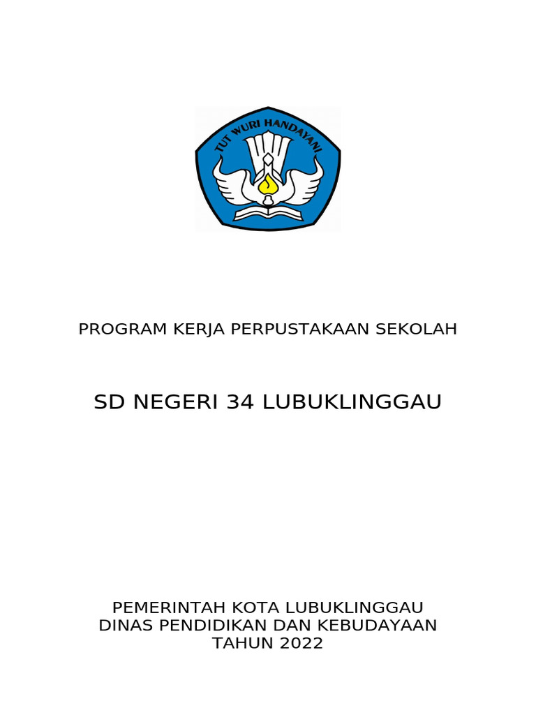 Program Kerja Perpustakaan SD 2022 | PDF