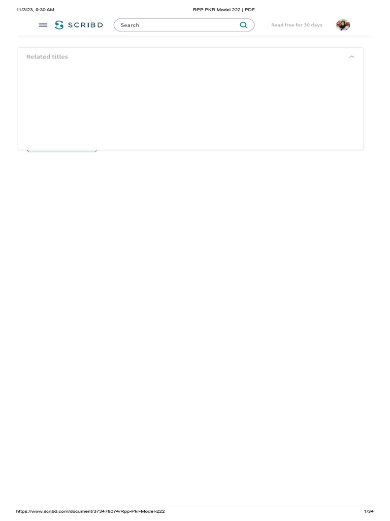RPP PKR Model 222 - PDF | PDF | Scribd | Electronic Publishing