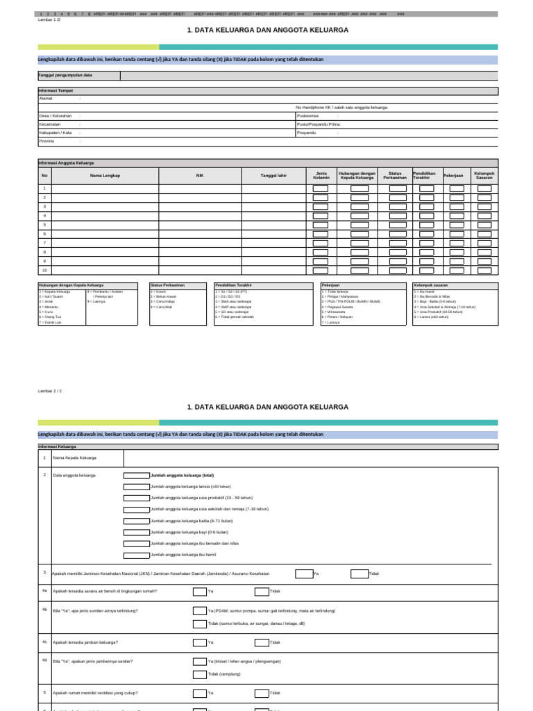 Formulir Kunjungan Rumah Posyandu | PDF