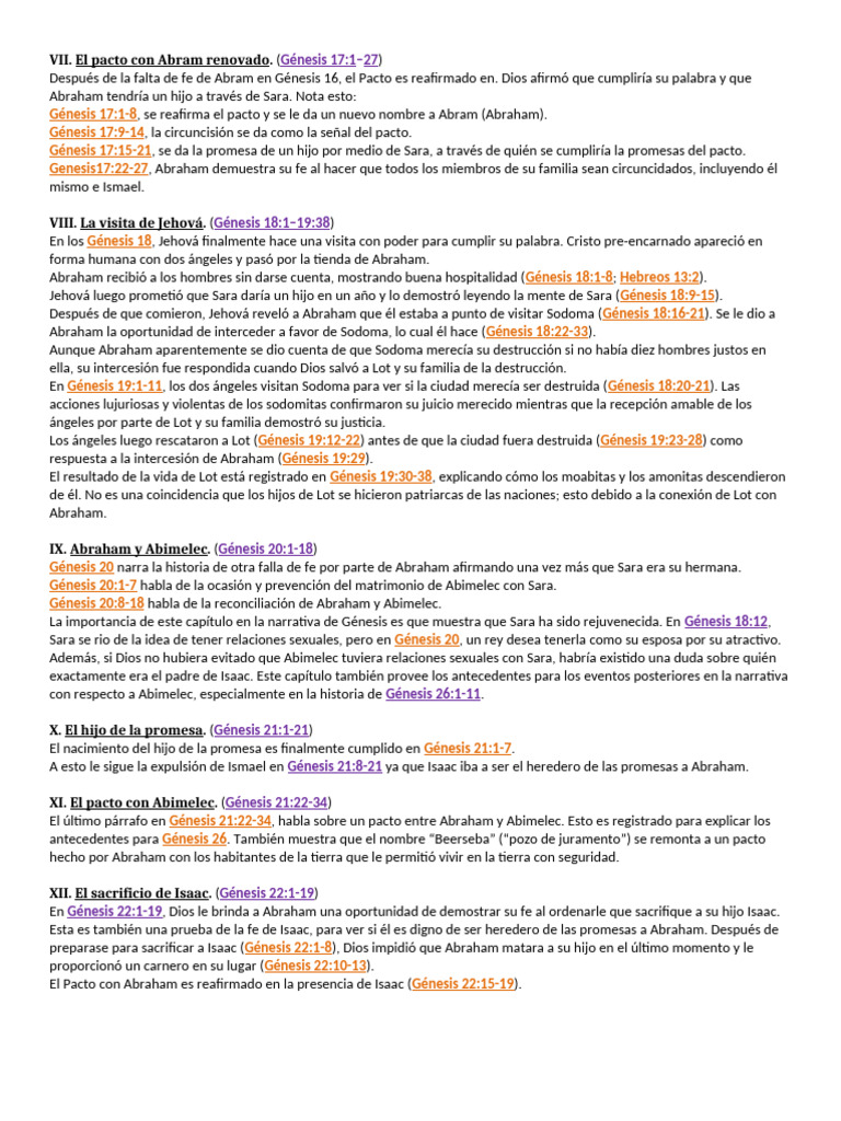 Pacto y Promesas en la Vida de Abraham | PDF | Abrahán | Libro del Génesis