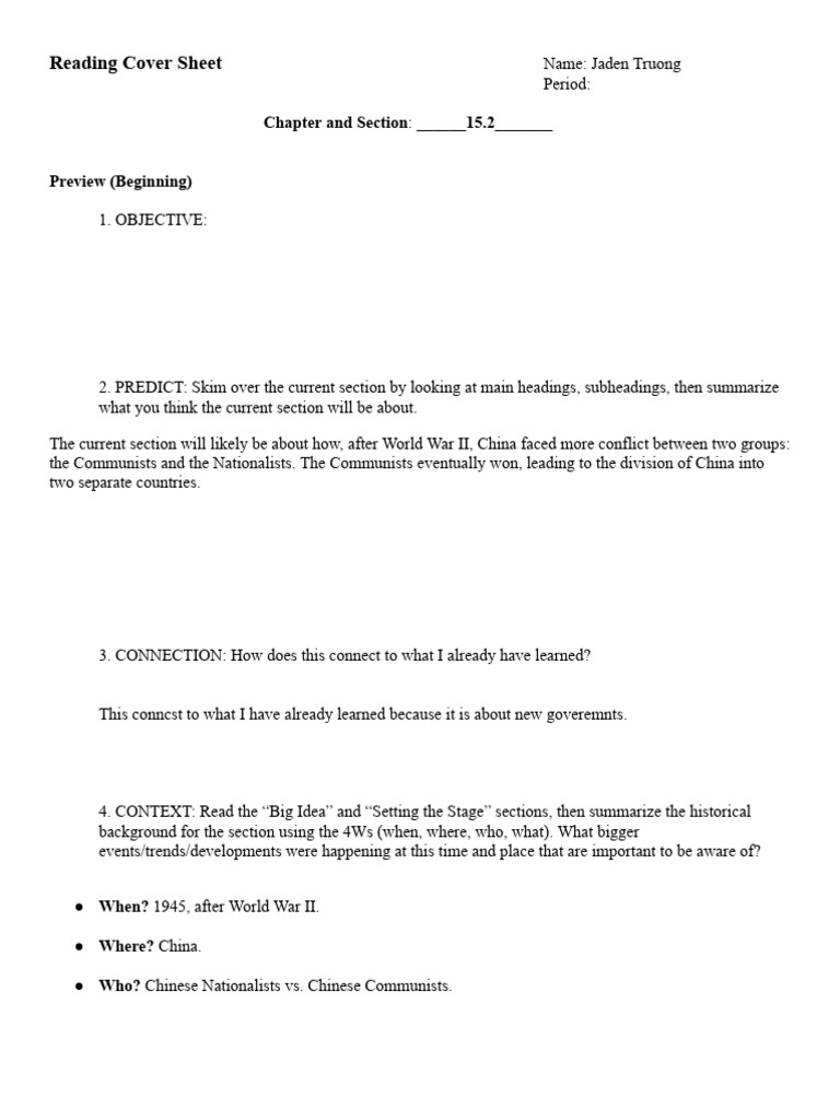 MWH ch15.2 CSV & Exs v2 | PDF | Communism | Chinese Civil War