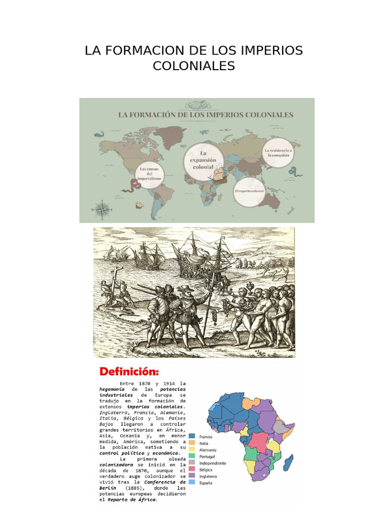 La Formacion de Los Imperios Coloniales | PDF