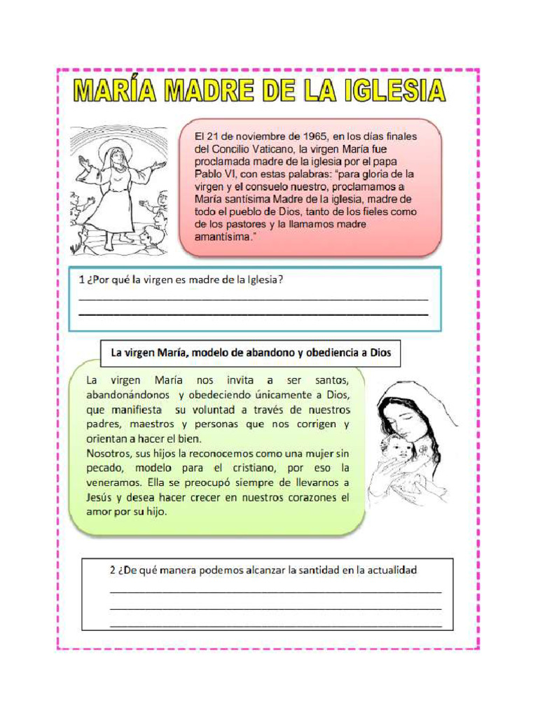 Maria Madre de La Iglesia | PDF