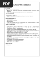 SOP for Import and Export Procedures | PDF | Freight Transport | Supply ...