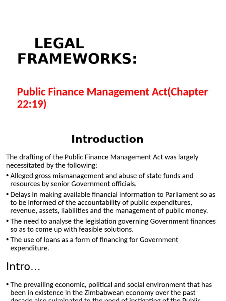 Public Finance Management Act Overview | PDF | Public Finance | Audit