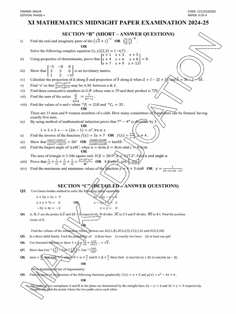 Math I | PDF
