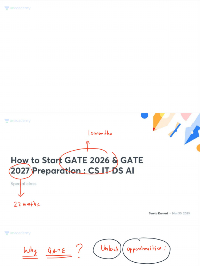 How to Start GATE 2026 GATE 2027 Preparation CS IT DS AI With Anno | PDF