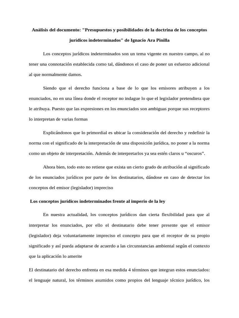 Análisis del documento | PDF