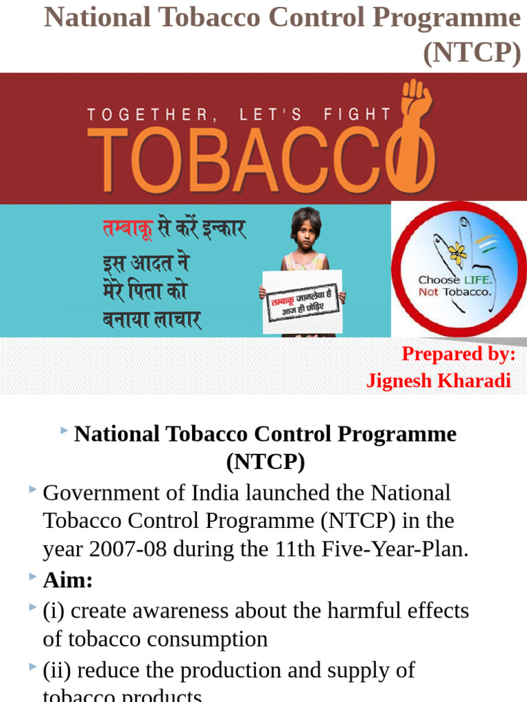 National Tobacco Control Programme Overview | PDF | Tobacco