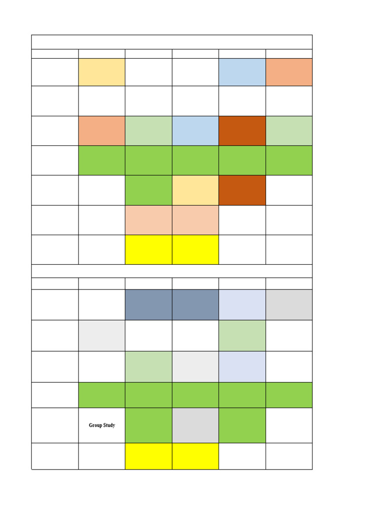 2nd Semester Timetable Overview | PDF