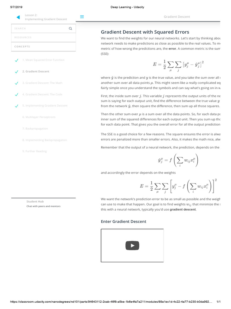 Gradient Descent in Deep Learning | PDF | Artificial Intelligence ...