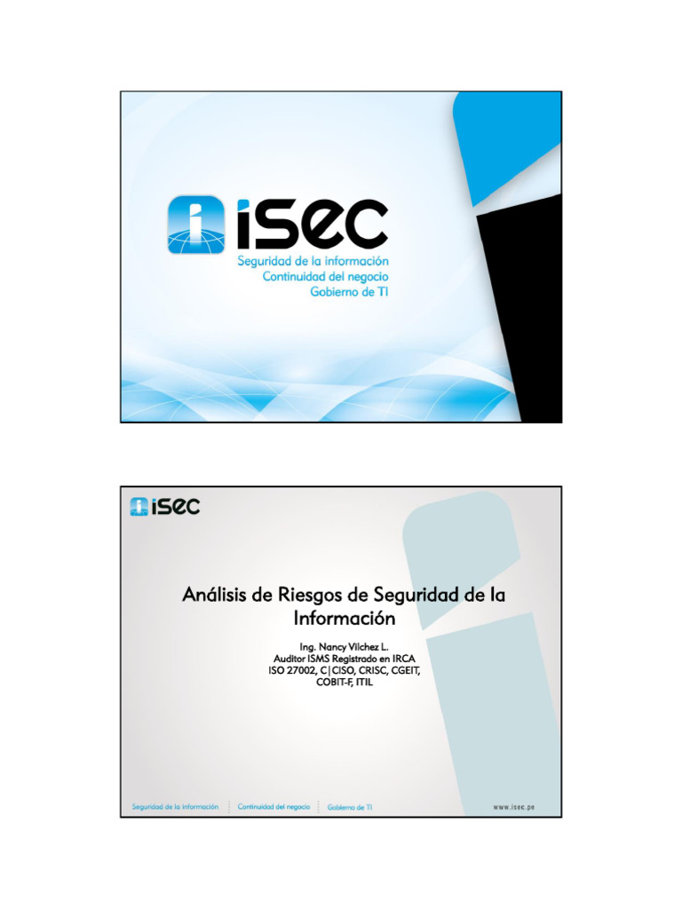 Análisis de Riesgos en Seguridad Informática | PDF | Seguridad de ...