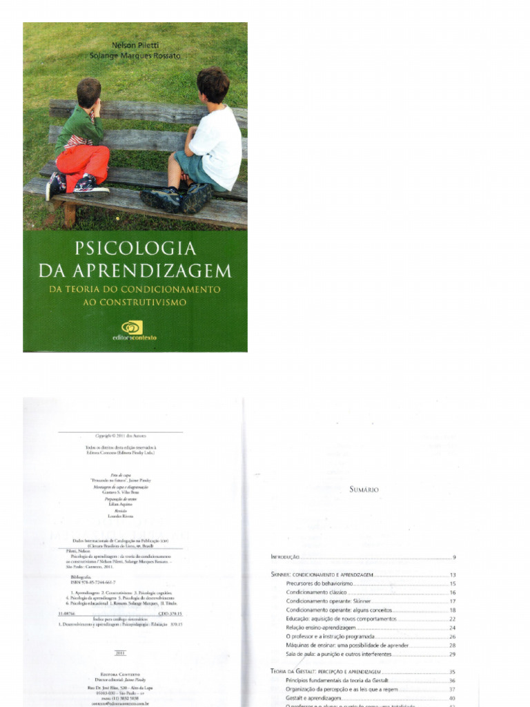 Psicologia da Aprendizagem: Teorias e Práticas | PDF | Aprendizado ...