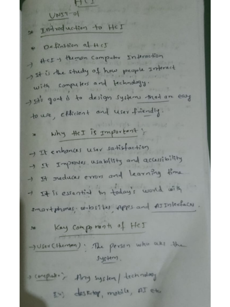 HCI Unit1 | PDF