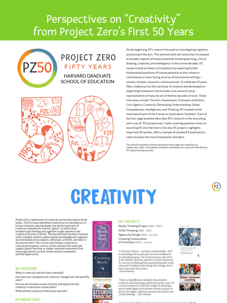 Perspectives on Creativity Booklet | PDF | Creativity | Learning