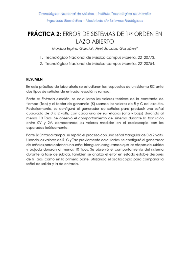 Lab2 MSF | PDF | Sistema de control | Red eléctrica