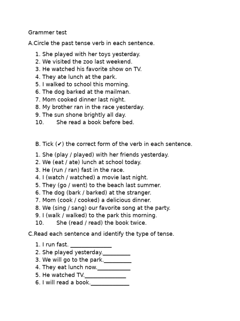 Kavya Test School Formet Type 1 | PDF