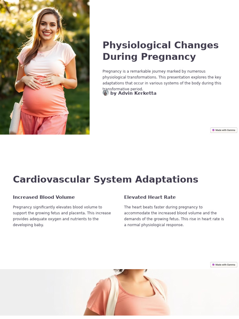 Physiological Changes During Pregnancy | PDF | Menstrual Cycle | Pregnancy