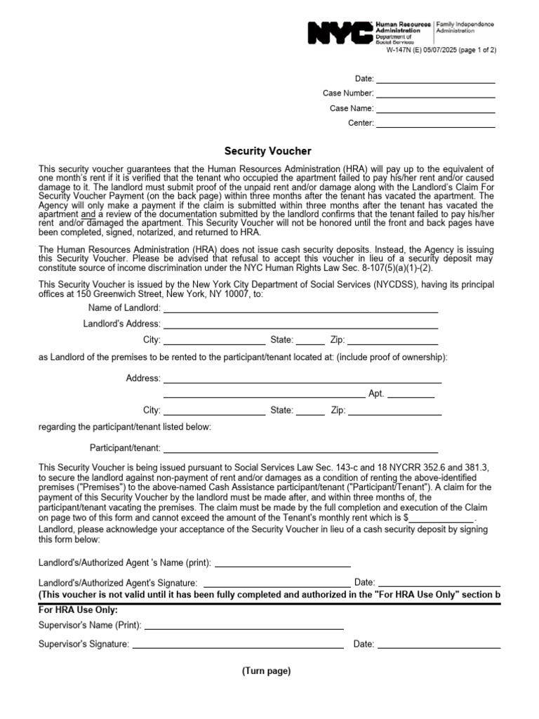 Security Voucher for Rent Default | PDF | Landlord | Leasehold Estate