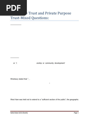 oppenheim v tobacco securities trust Trust Validity Analysis for Charitable Bequests | PDF | Property Law