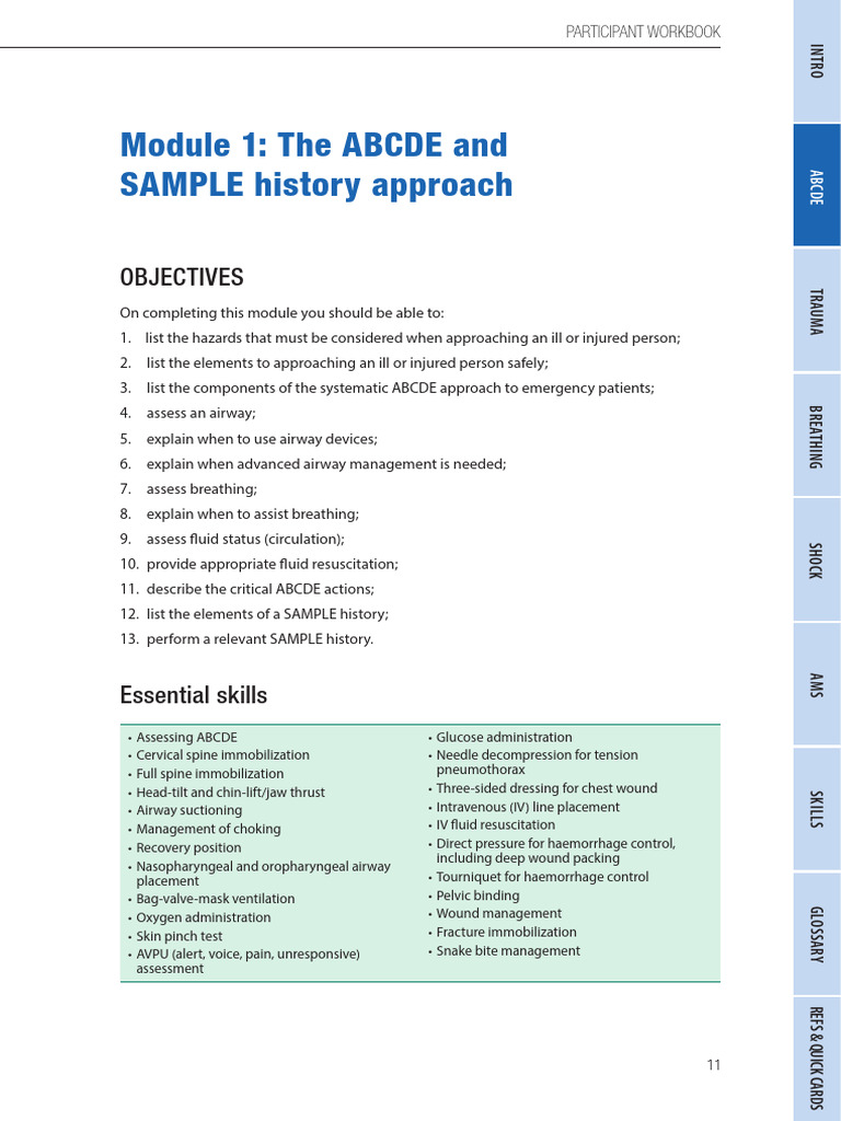 ABCDE Approach for Emergency Care | PDF | Major Trauma | Medical ...